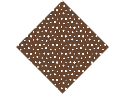Coffee Brown Polka Dot Vinyl Wrap Pattern