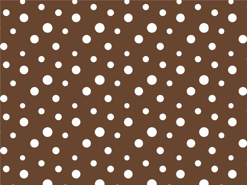 Coffee Brown Polka Dot Vinyl Wrap Pattern~Rwraps Series 914 Digitally Printed Vinyl Wrap~0