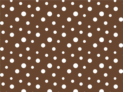 Coffee Brown Polka Dot Vinyl Wrap Pattern~Rwraps Series 914 Digitally Printed Vinyl Wrap~0