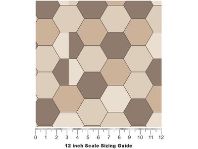 Coffee  Brick Vinyl Film Pattern Size 12 inch Scale~Rwraps Coffee  Brick Sizing Chart~3
