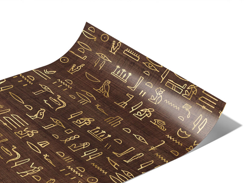 Coffee Hieroglyphs Egyptian Vinyl Wraps~Rwraps Series 914 Digitally Printed Vinyl Wrap~0