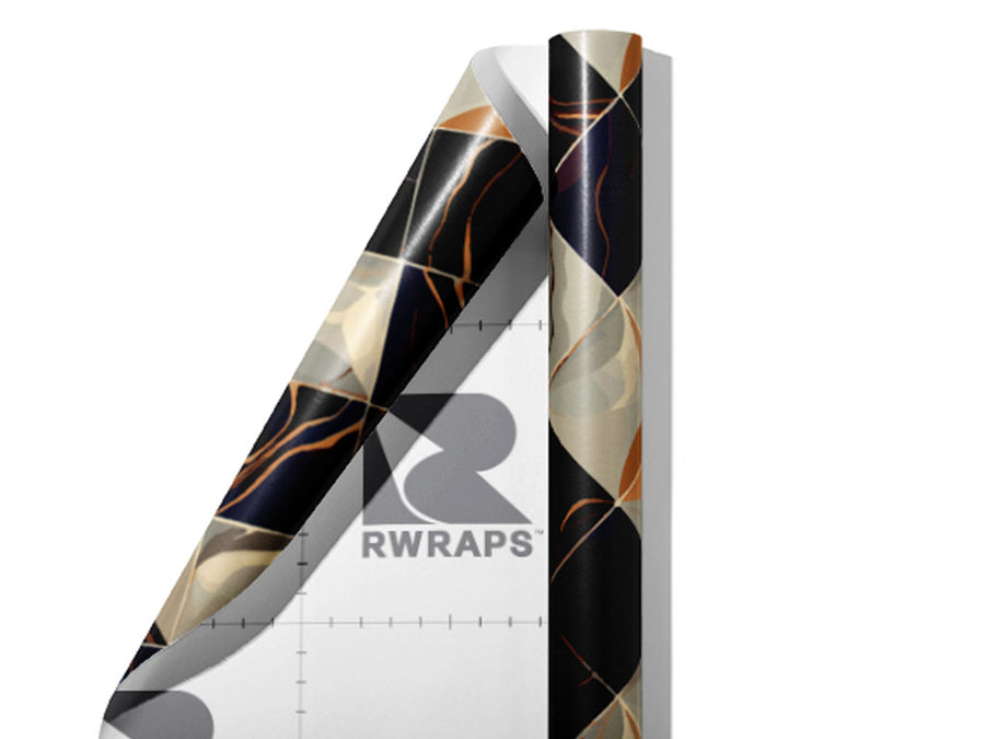 Coffee Shop Tile Wrap Film Sheets~Rwraps Series 914 Coffee Shop Tile Scrolled Sheet~4