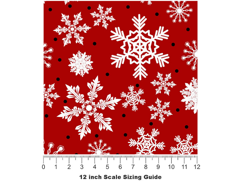 Cold Blooded Snow Vinyl Film Pattern Size 12 inch Scale~Rwraps Cold Blooded Snow Sizing Chart~2