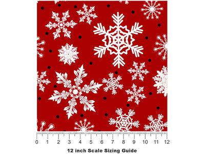 Cold Blooded Snow Vinyl Film Pattern Size 12 inch Scale~Rwraps Cold Blooded Snow Sizing Chart~2