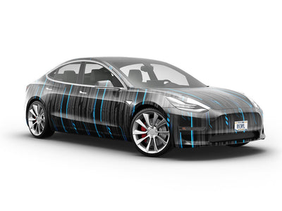 Cold Cobalt  Technology Vehicle Vinyl Wrap