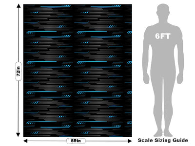 Cold Cobalt  Technology Vehicle Wrap Scale~Rwraps Series 914 Cold Cobalt  Technology Measurements~2