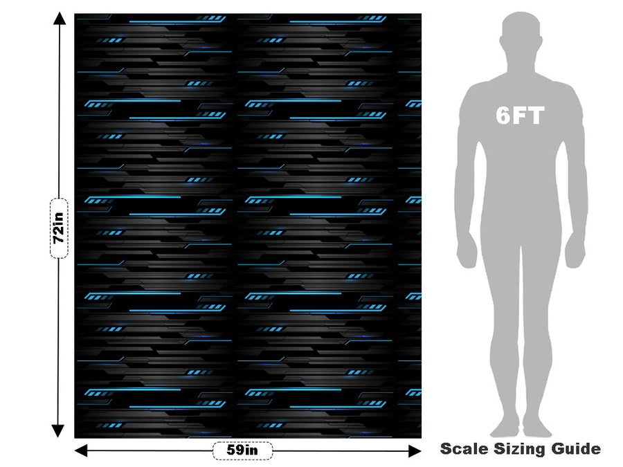 Cold Cobalt  Technology Vehicle Wrap Scale~Rwraps Series 914 Cold Cobalt  Technology Measurements~2