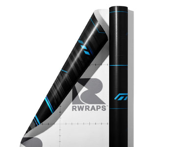 Cold Cobalt  Technology Wrap Film Sheets~Rwraps Series 914 Cold Cobalt  Technology Scrolled Sheet~4