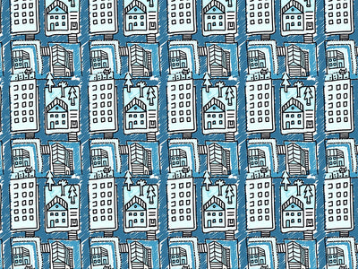 Cold Home Cityscape Vinyl Wrap Pattern~Rwraps Series 914 Digitally Printed Vinyl Wrap~0