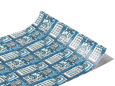 Cold Home Cityscape Vinyl Wraps~Rwraps Series 914 Digitally Printed Vinyl Wrap~1