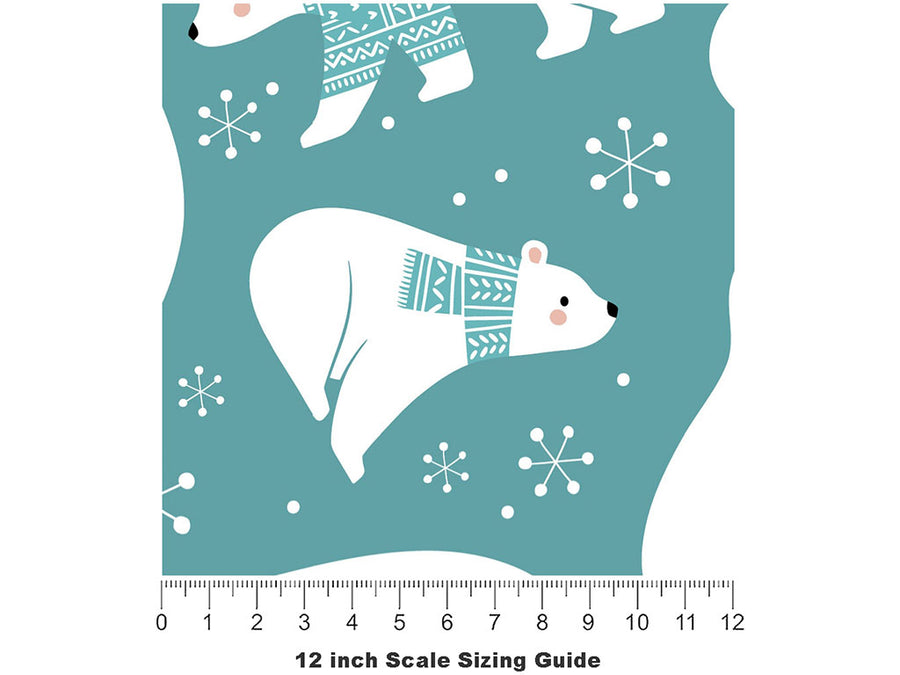 Cold Season Animal Vinyl Film Pattern Size 12 inch Scale~Rwraps Cold Season Animal Sizing Chart~2