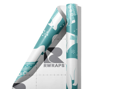 Cold Season Animal Wrap Film Sheets~Rwraps Series 914 Cold Season Animal Scrolled Sheet~3