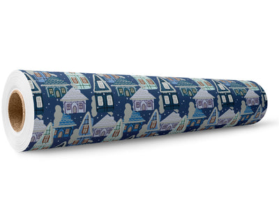 Cold Winter Cityscape Wrap Film Wholesale Roll~Rwraps Series 914 Digitally Printed Vinyl Roll~5