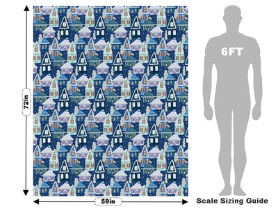 Cold Winter Cityscape Vehicle Wrap Scale~Rwraps Series 914 Cold Winter Cityscape Measurements~2