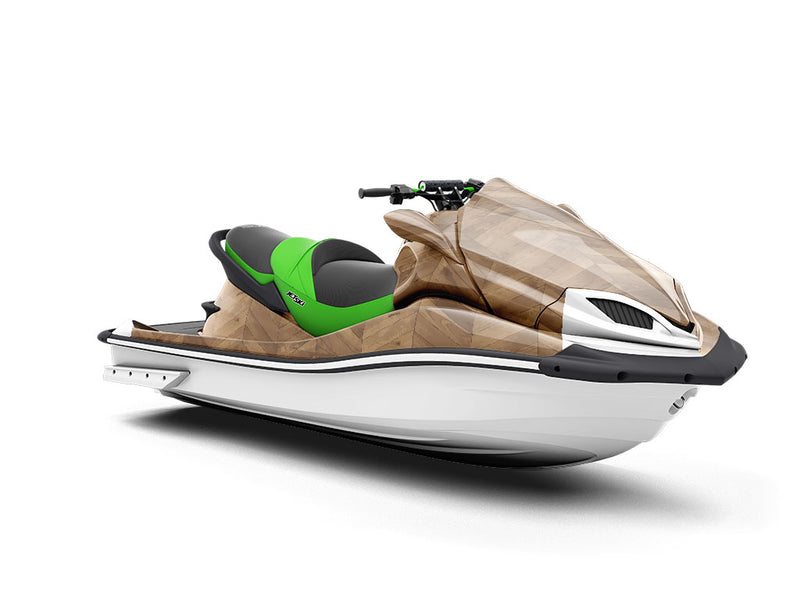 Colonial Stain Wooden Parquet Jet Ski Vinyl Customized Wrap