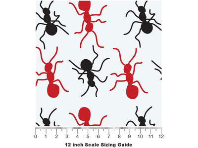 Colony Aces Bug Vinyl Film Pattern Size 12 inch Scale~Rwraps Colony Aces Bug Sizing Chart~2