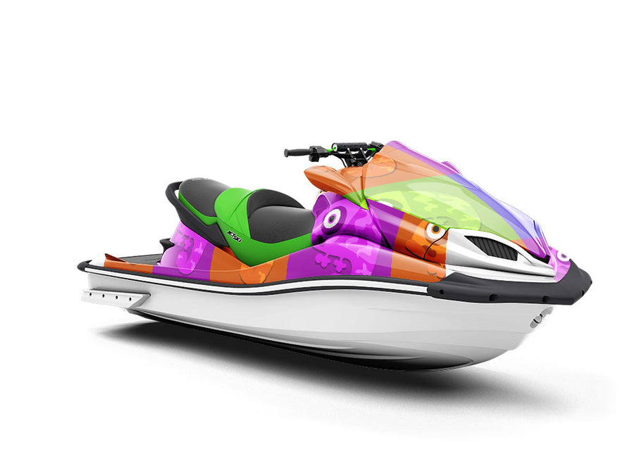 Color Block Reptile Jet Ski Vinyl Customized Wrap