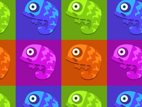Color Block Reptile Vinyl Wrap Pattern~Rwraps Series 914 Digitally Printed Vinyl Wrap~0