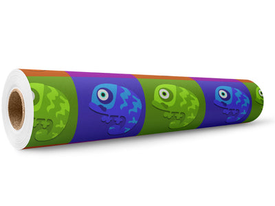 Color Block Reptile Wrap Film Wholesale Roll~Rwraps Series 914 Digitally Printed Vinyl Roll~5
