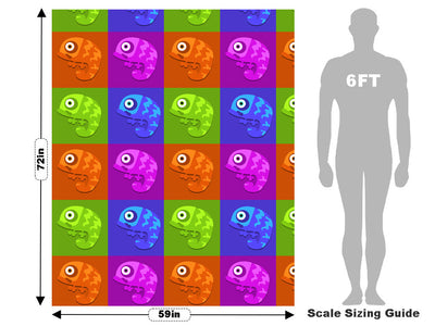 Color Block Reptile Vehicle Wrap Scale~Rwraps Series 914 Color Block Reptile Measurements~1