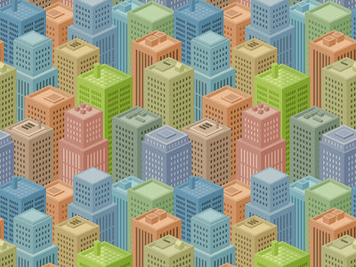 Color Blocks Cityscape Vinyl Wrap Pattern~Rwraps Series 914 Digitally Printed Vinyl Wrap~0