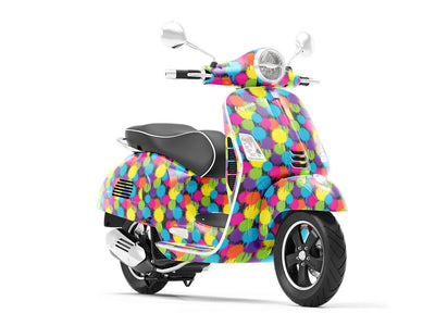 Color Test Graffiti Vespa Scooter Wrap Film
