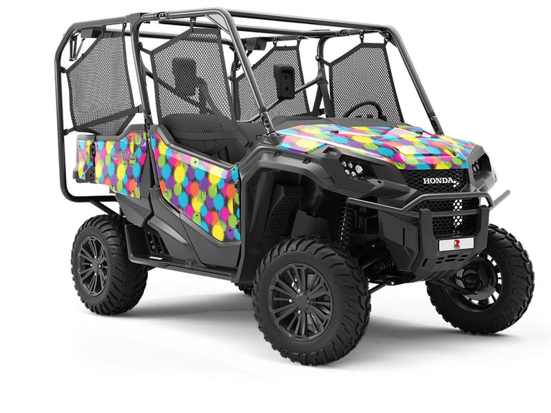 Color Test Graffiti Utility Vehicle Vinyl Wrap