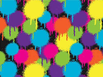 Color Test Graffiti Vinyl Wrap Pattern~Rwraps Series 914 Digitally Printed Vinyl Wrap~0
