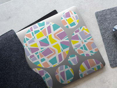 colorful catchall mosaic DIY Laptop Stickers