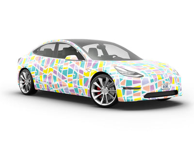 Colorful Catchall Mosaic Vehicle Vinyl Wrap