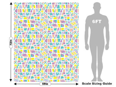 Colorful Catchall Mosaic Vehicle Wrap Scale~Rwraps Series 914 Colorful Catchall Mosaic Measurements~1