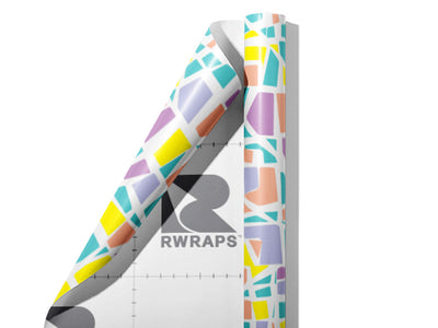 Colorful Catchall Mosaic Wrap Film Sheets~Rwraps Series 914 Colorful Catchall Mosaic Scrolled Sheet~3