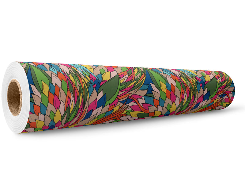 Colorful Chloris Floral Wrap Film Wholesale Roll~Rwraps Series 914 Digitally Printed Vinyl Roll~5