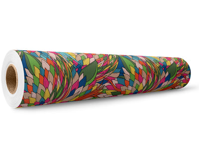 Colorful Chloris Floral Wrap Film Wholesale Roll~Rwraps Series 914 Digitally Printed Vinyl Roll~5