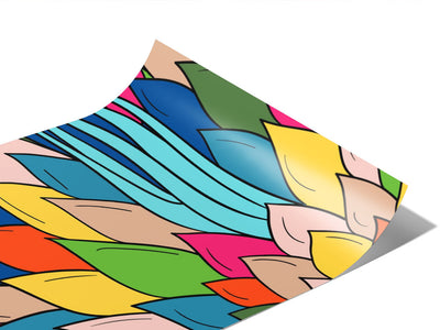 Colorful Chloris Floral Vinyl Wraps~Rwraps Series 914 Digitally Printed Vinyl Wrap~0