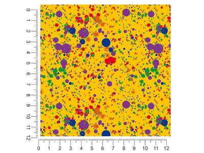 colorful classroom paint splatter 1ft x 1ft Craft Sheets
