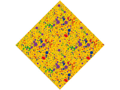 Colorful Classroom Paint Splatter Vinyl Wrap Pattern
