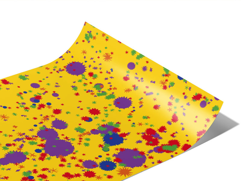 Colorful Classroom Paint Splatter Vinyl Wraps~Rwraps Series 914 Digitally Printed Vinyl Wrap~0