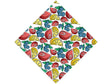Colorful Compote Fruit Vinyl Wrap Pattern