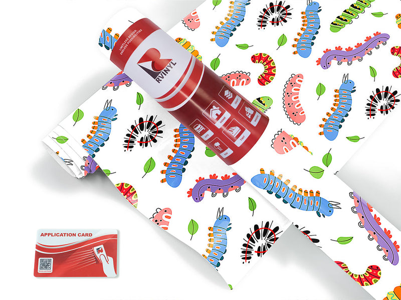 colorful crawlers bug Craft Vinyl Roll