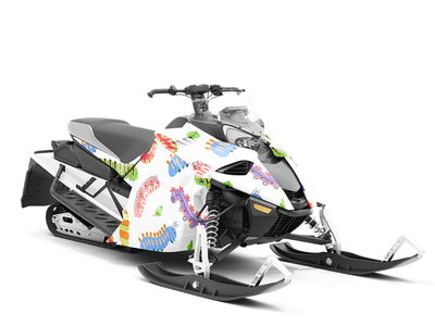 Colorful Crawlers Bug Custom Wrapped Snowmobile