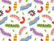 Colorful Crawlers Bug Vinyl Wrap Pattern~Rwraps Series 914 Digitally Printed Vinyl Wrap~0