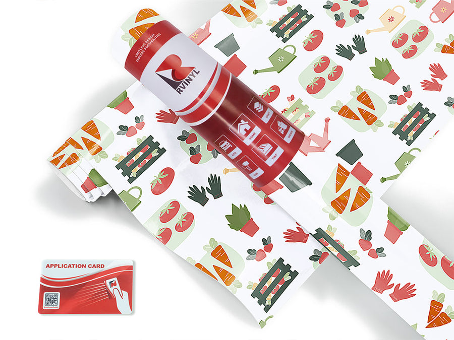 colorful crop gardening Craft Vinyl Roll