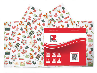 colorful crop gardening Craft Vinyl Sheet Pack