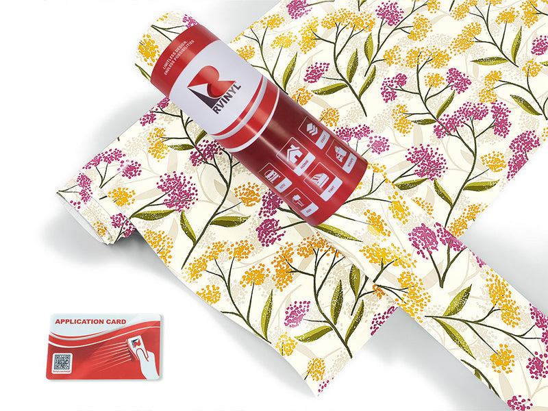 colorful dandelions floral Craft Vinyl Roll