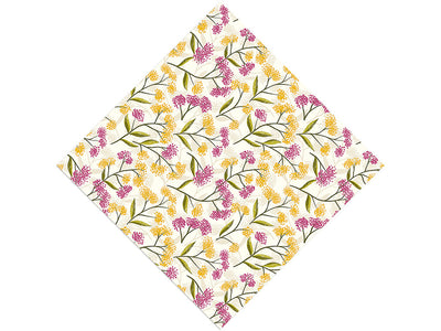Colorful Dandelions Floral Vinyl Wrap Pattern