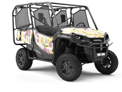 Colorful Dandelions Floral Utility Vehicle Vinyl Wrap