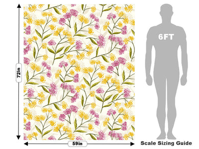 Colorful Dandelions Floral Vehicle Wrap Scale~Rwraps Series 914 Colorful Dandelions Floral Measurements~1