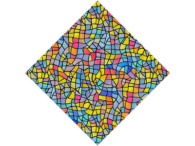 Colorful Leftovers Stained Glass Vinyl Wrap Pattern