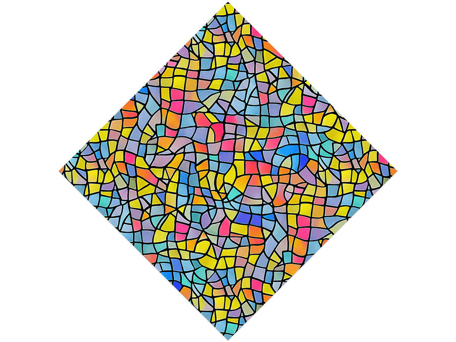 Colorful Leftovers Stained Glass Vinyl Wrap Pattern